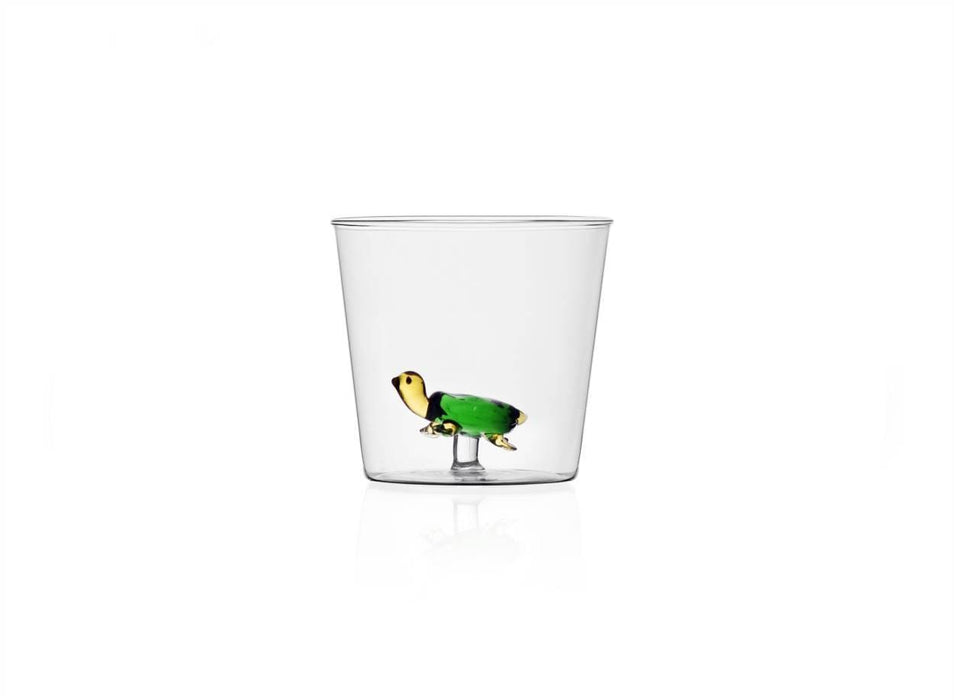 Ichendorf Milano Green Turtle Glass Tumbler (350ml)