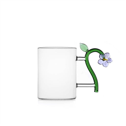 Ichendorf Milano Lilac Flower Glass Mug (450ml) - LemonSalt