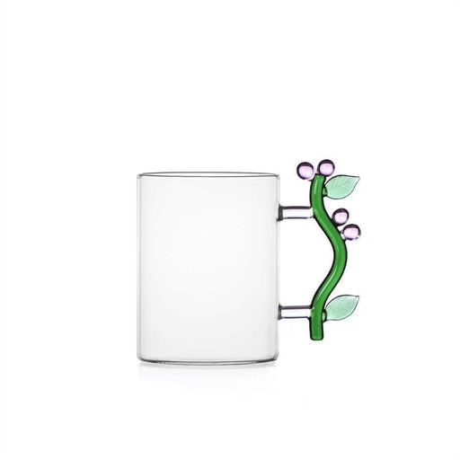 Ichendorf Milano Pink Flower Glass Mug (450ml) - LemonSalt