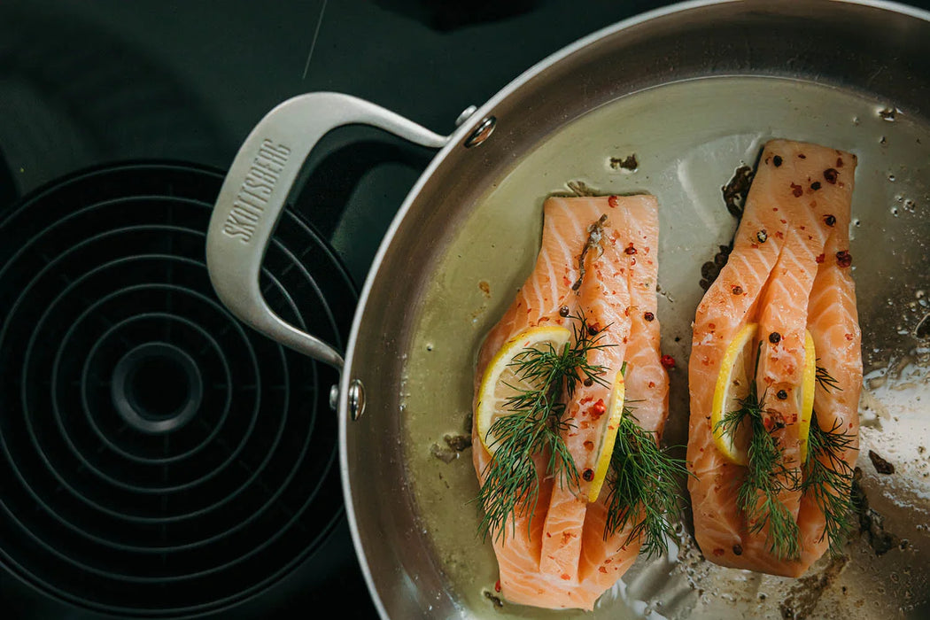 Skottsberg Stainless Steel Saute Pan with lid (28cm)