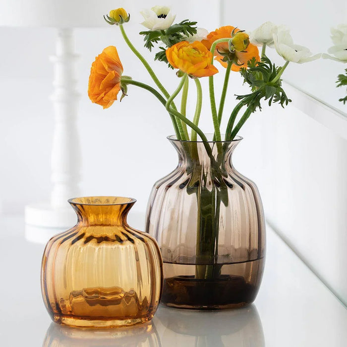 Dartington Cushion Tall Topaz Vase