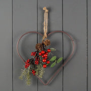 The Satchville Gift Co. - Wire Heart Wreath (20cm)