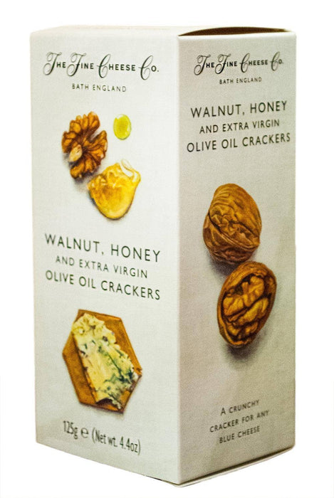 The Fine Cheese Co. Walnut, Honey & Extra Virgin Olive Oil Crackers (125g)