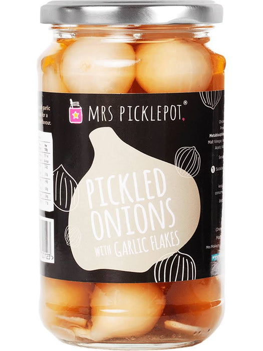 Mrs Picklepot Pickled Onions With Garlic (440g)