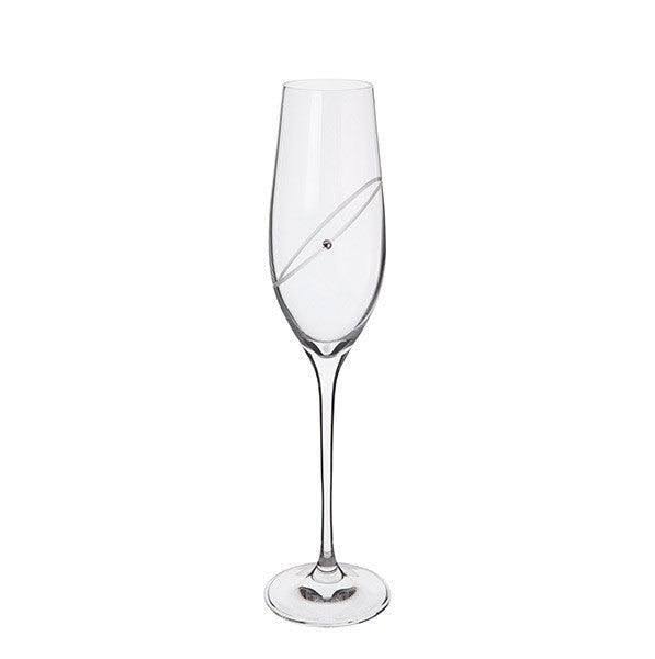 Dartington Glitz Clear Champagne Flutes - Celebrate (Set of 2)