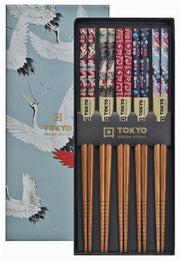 Tokyo Design Studio Chopstick Giftset - Crane (5 Pairs)