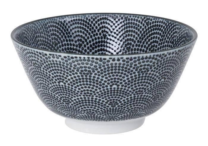 Tokyo Design Studio Nippon Black Dots Rice Bowl (12.6cm)