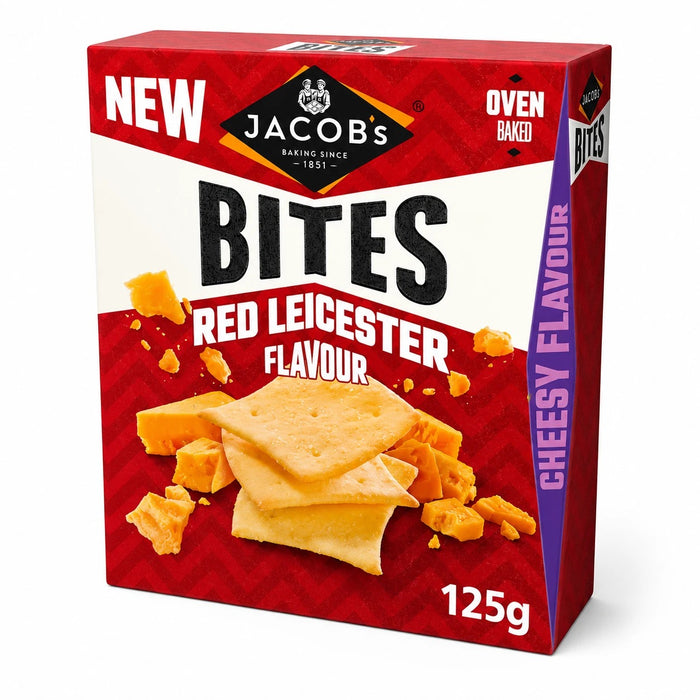 Jacob's Bites Variety Pack 5 x 125g – Assorted Savoury Snack Selection