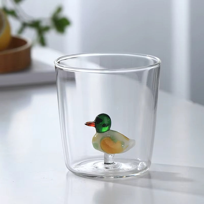 Creative 3D Animal Shaped Glass - Duck