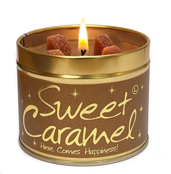 Lily Flame Sweet Caramel Scented Candle Tin