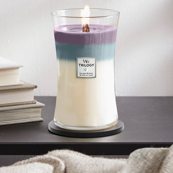 WoodWick Calming Retreat Trilogy Large Hourglass
