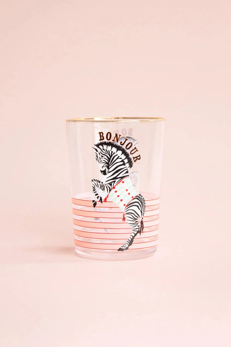 Yvonne Ellen Zebra Hi Ball Glass