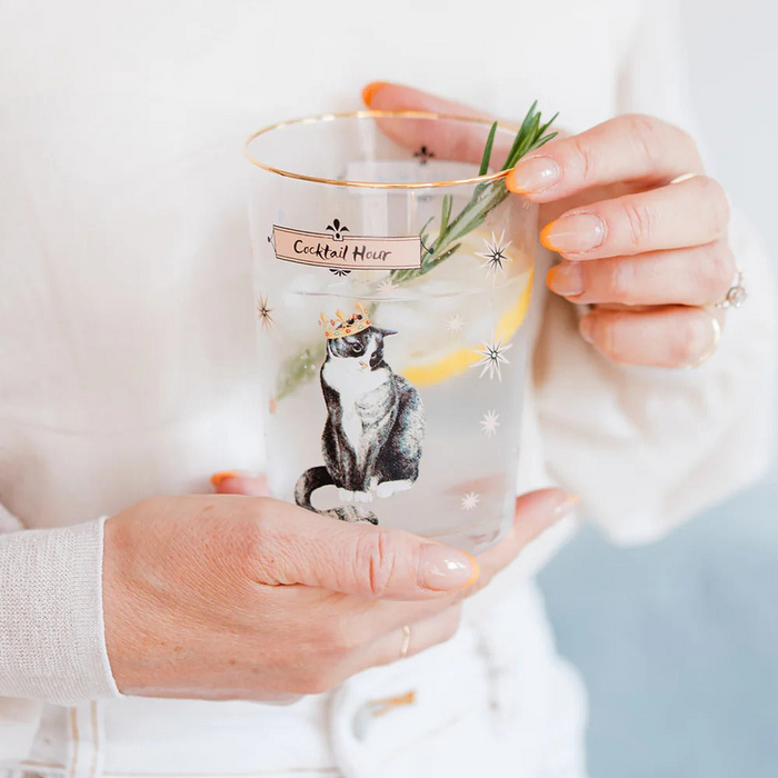 Yvonne Ellen Cat Hi Ball Glass