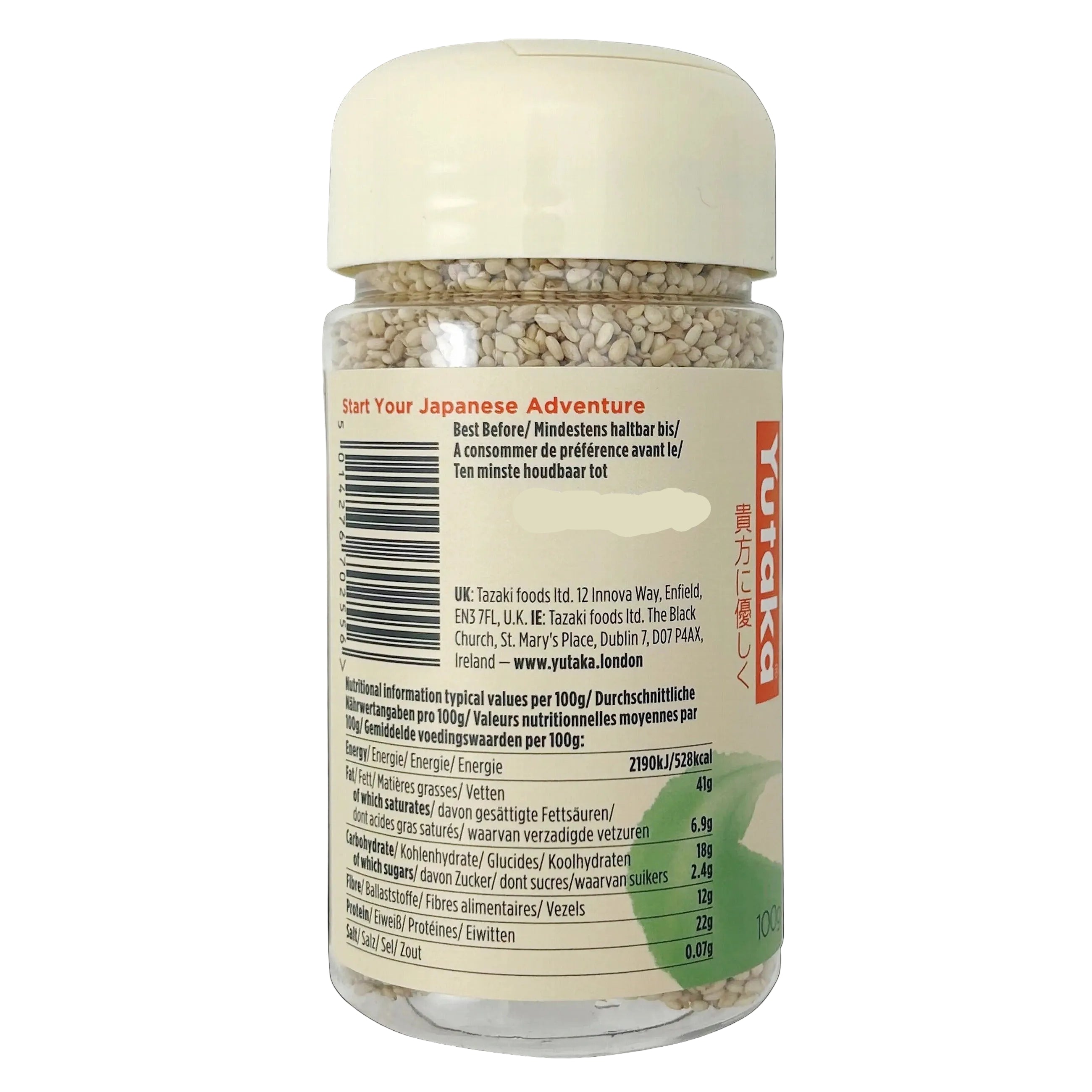 Yutaka White Roasted Sesame Seeds (100g)