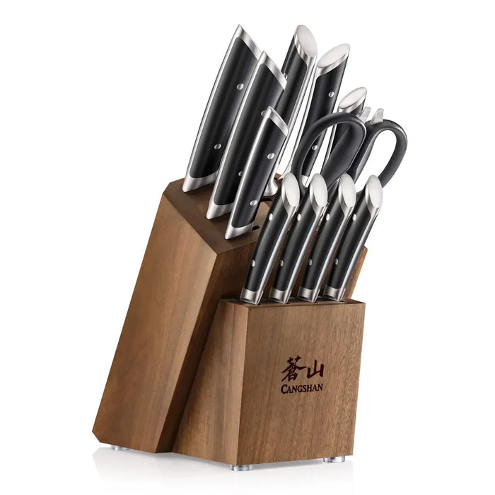 Cangshan Denali Series Black Series 8-Piece Knife Block Set