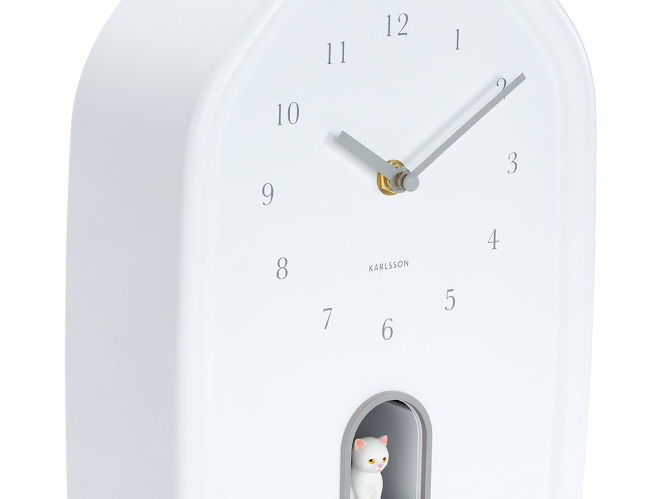 Karlsson Wall Clock Modern Doggy - White