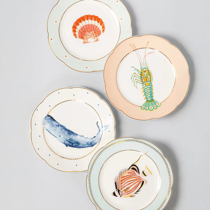 Yvonne Ellen Fishy Tea Plates - Set of 4 (16cm)