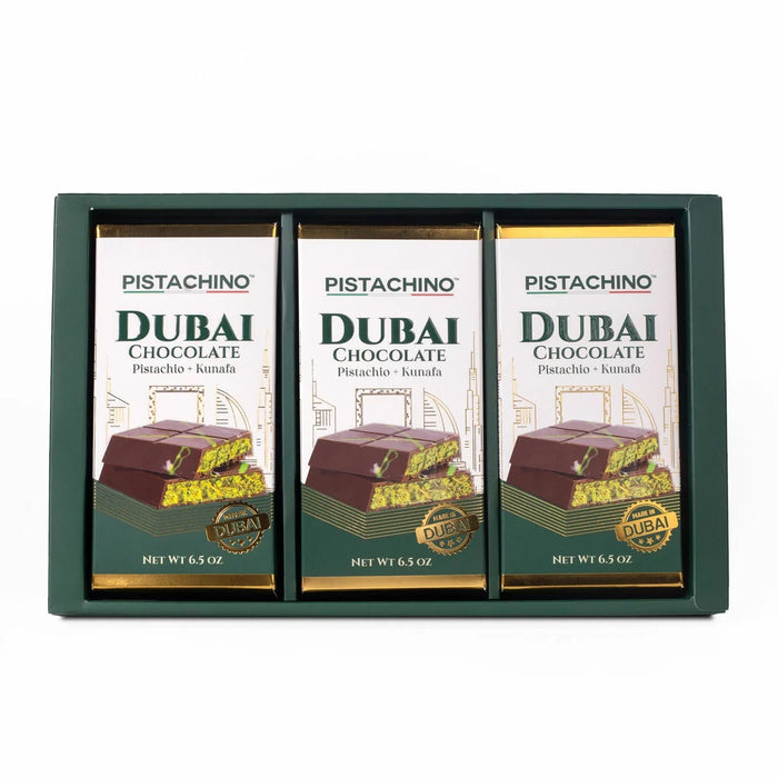 Pistachino Dubai Chocolate Bar Gift Set (3x185g)
