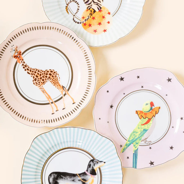 Yvonne Ellen Animal Tea Plates (Set of 4)