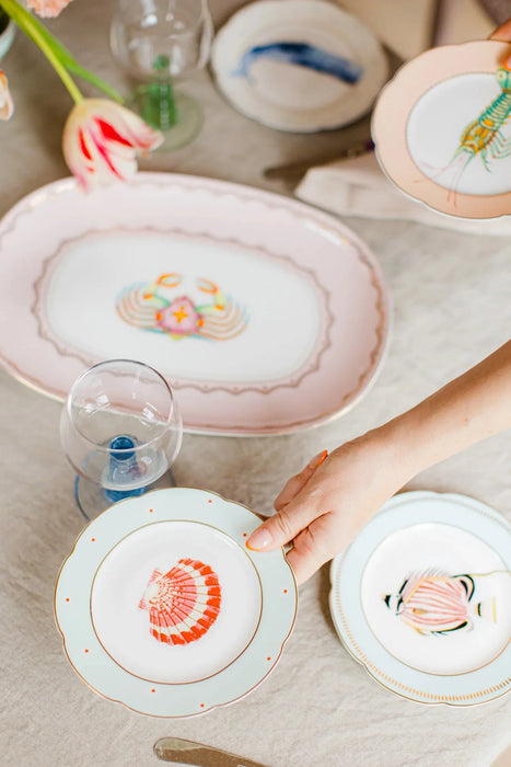 Yvonne Ellen Fishy Tea Plates - Set of 4 (16cm)