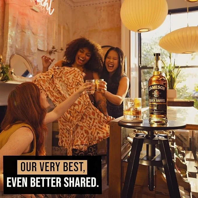Jameson Black Barrel Blended Irish Whiskey with Gift set (700ml)