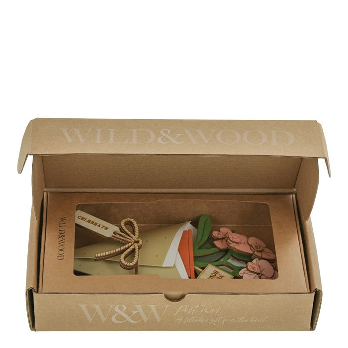 New Home 3D Flower Figurine Card (10cm)