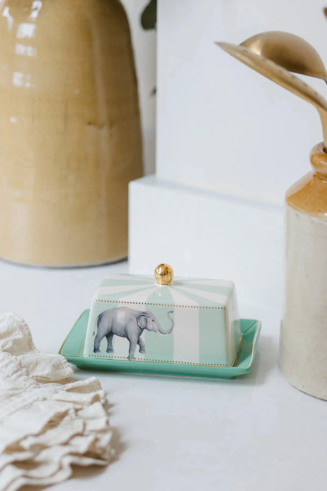 Yvonne Ellen Elephant Butter Dish