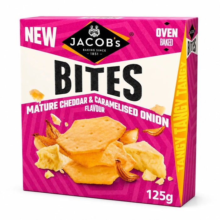 Jacob's Bites Variety Pack 5 x 125g – Assorted Savoury Snack Selection