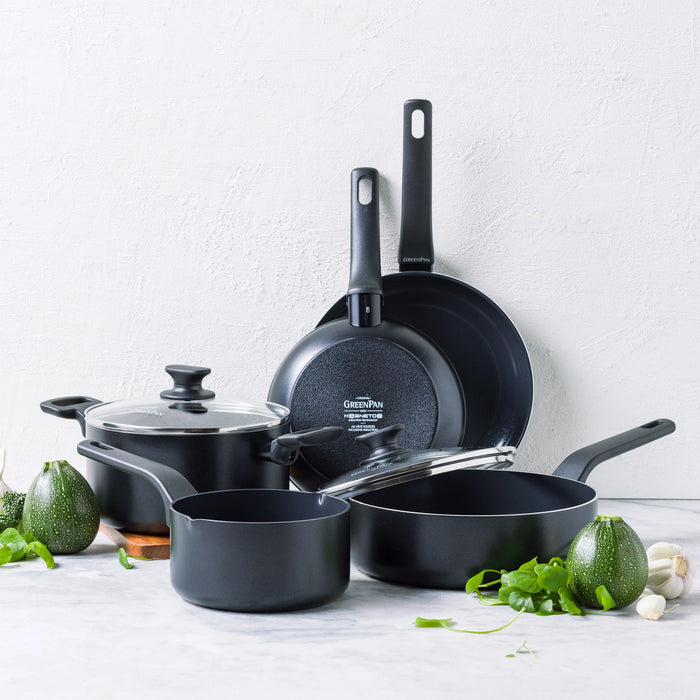 GreenPan Essence 9 Piece Ceramic Non-Stick Cookware Set - Black