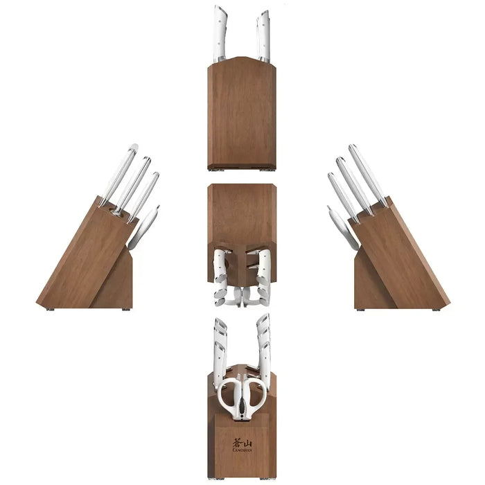 Cangshan Denali Series White Series 8-Piece Knife Block Set