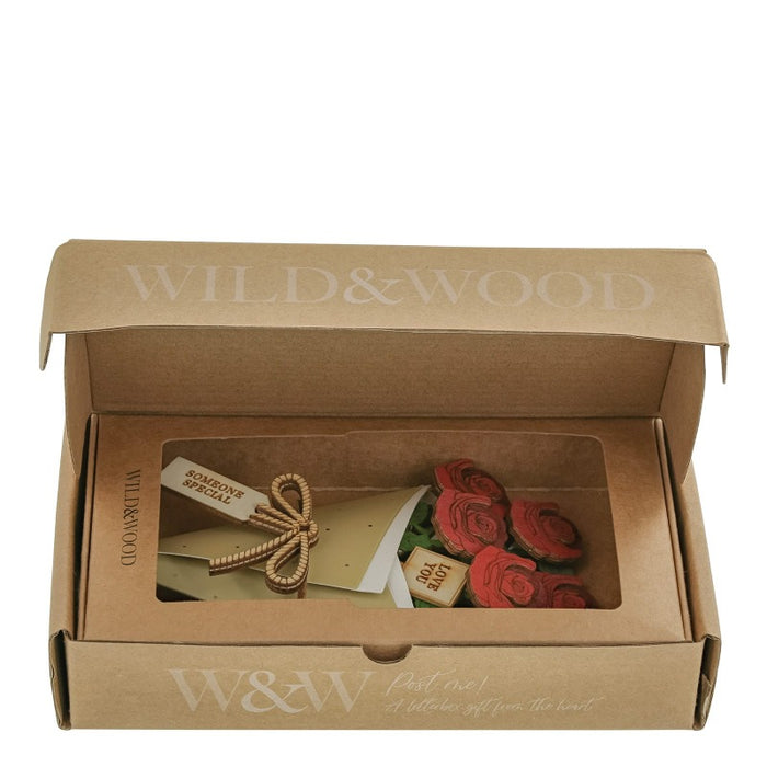 With Love 3D Flower Figurine Card (10cm)