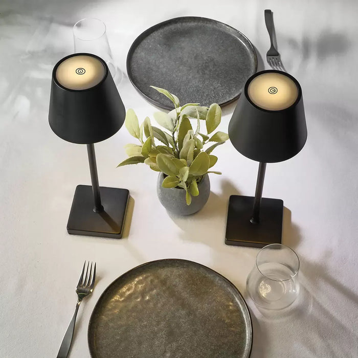 Mikasa Touch Control LED Lamp Set of 2 in Black