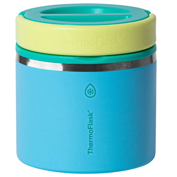 ThermoFlask Insulated Food Jar in Blue & Green Colour - 2 Pack (590ml)