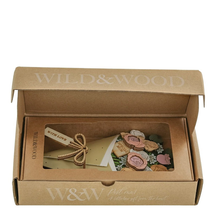 Mum 3D Flower Figurine Card (10cm)