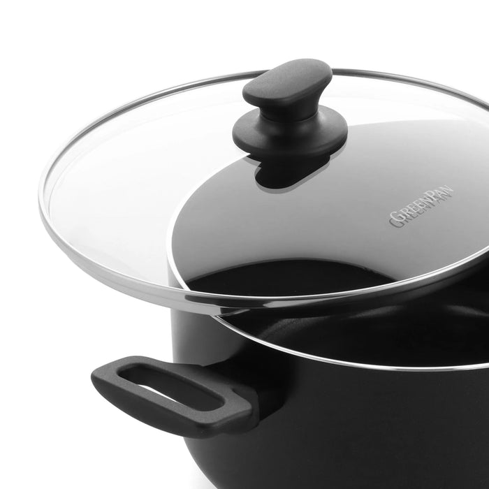 GreenPan Essence 9 Piece Ceramic Non-Stick Cookware Set - Black