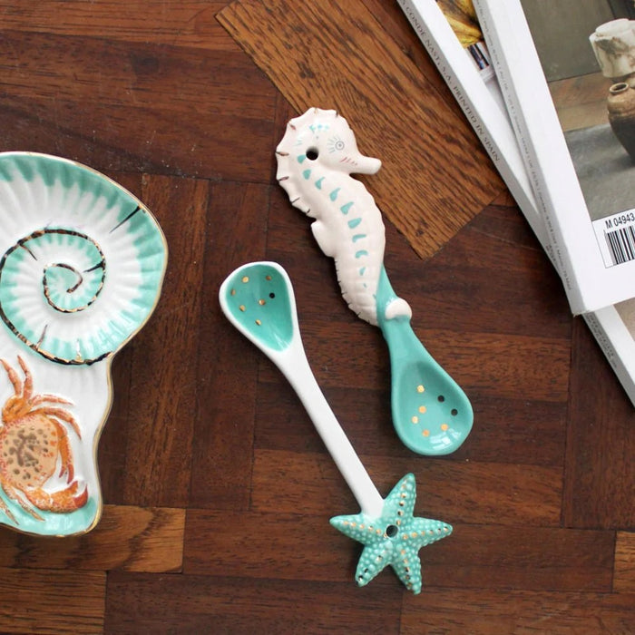 House of Disaster Coral Seahorse and Starfish Spoon Set