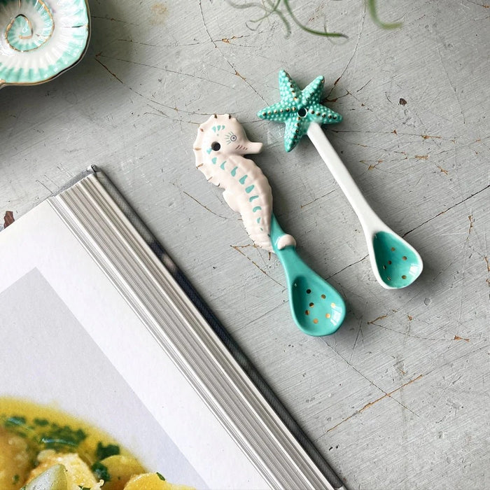 House of Disaster Coral Seahorse and Starfish Spoon Set