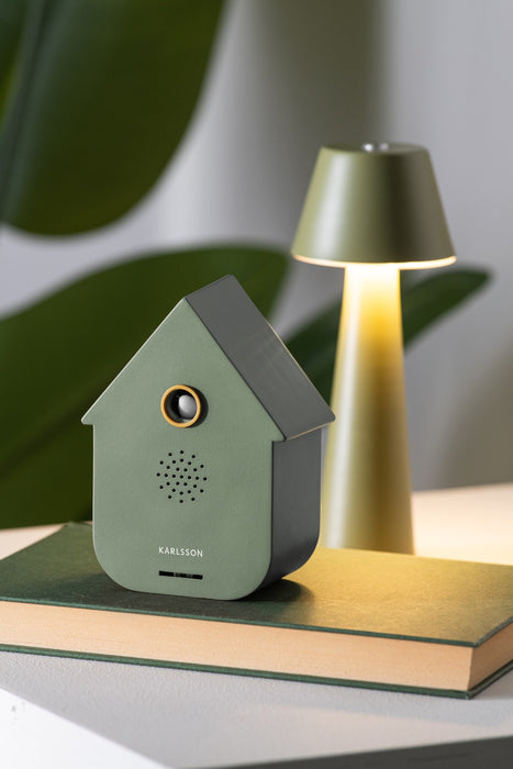 Karlsson Sound Box Modern Cuckoo Clock - Jungle Green
