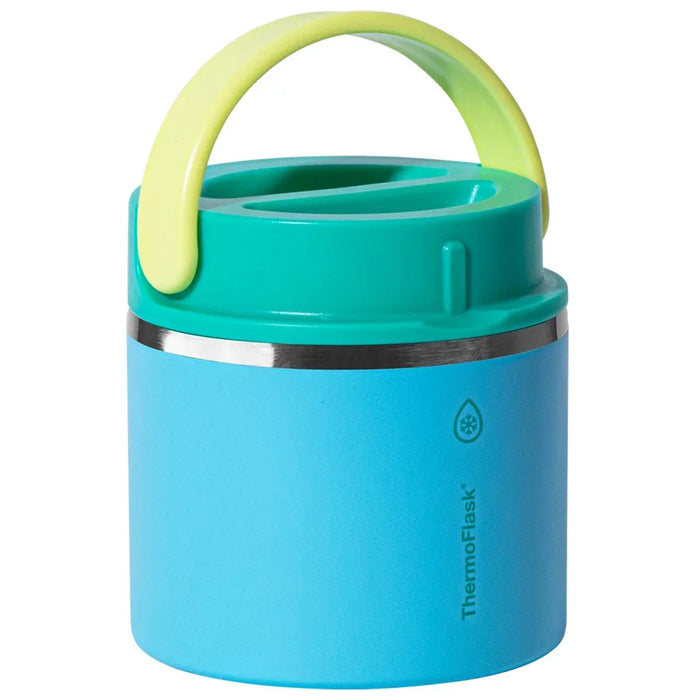 ThermoFlask Insulated Food Jar in Blue & Green Colour - 2 Pack (590ml)