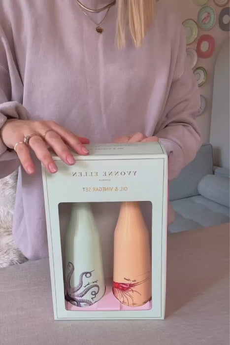 Yvonne Ellen Ceramic Oil and Vinegar Set