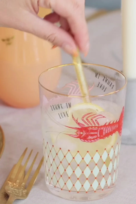 Yvonne Ellen Lobster Hi Ball Glass