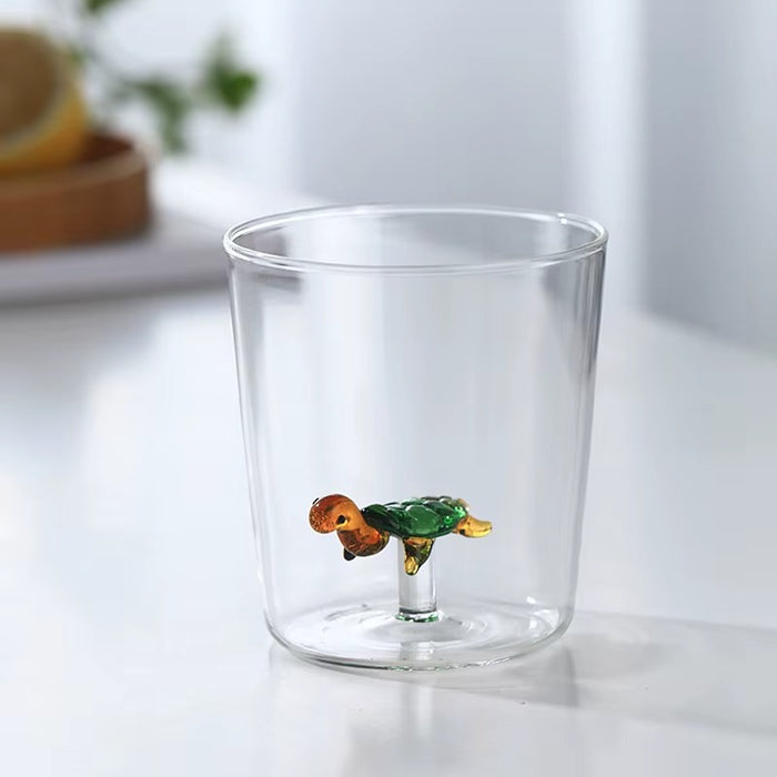 Creative 3D Animal Shaped Glass - Turtle
