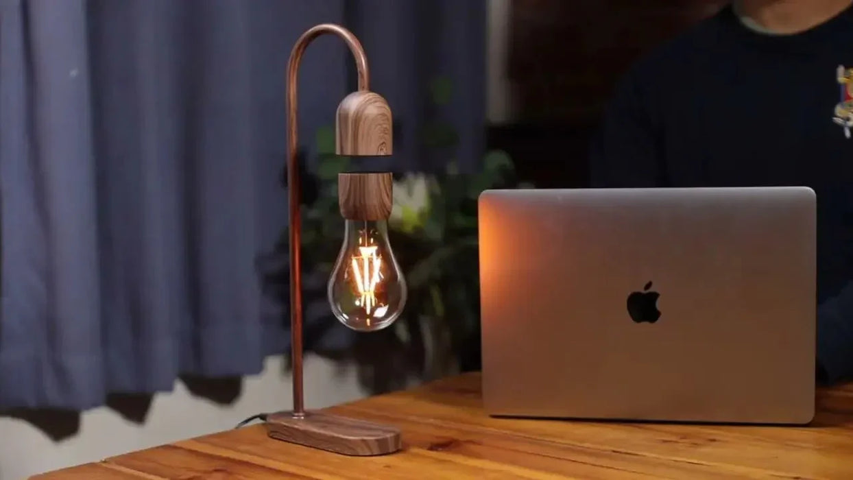 Gingko Evaro Lightbulb Lamp - Walnut