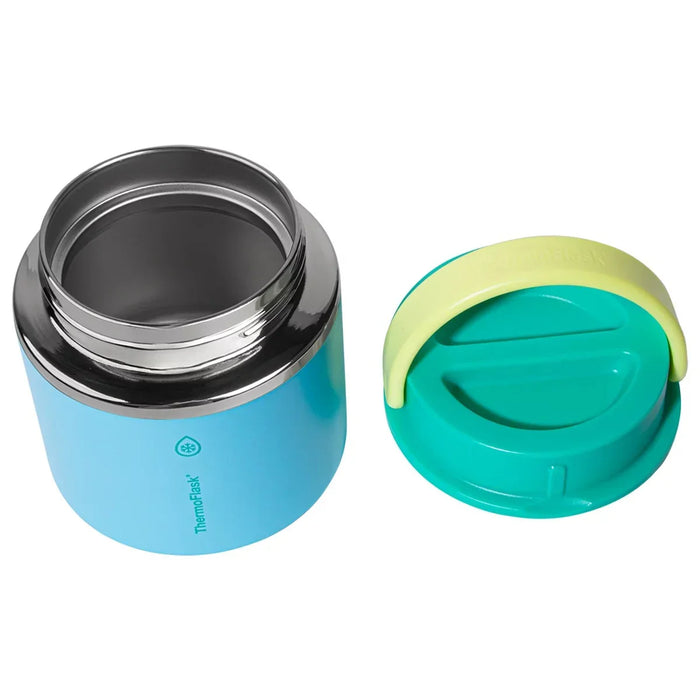 ThermoFlask Insulated Food Jar in Blue & Green Colour - 2 Pack (590ml)