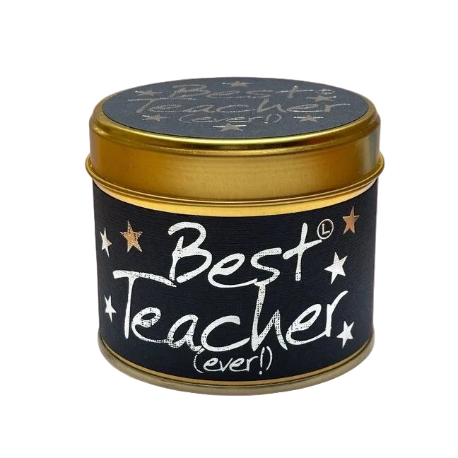 Lily Flame Best Teacher Ever! Scented Candle Tin