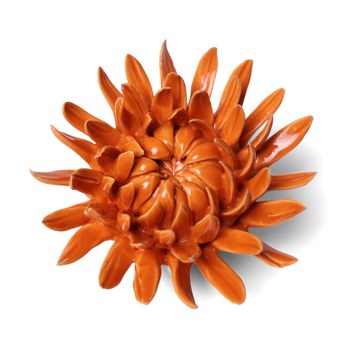 Chive English Garden Ceramic Orange Sarah Mum Flower