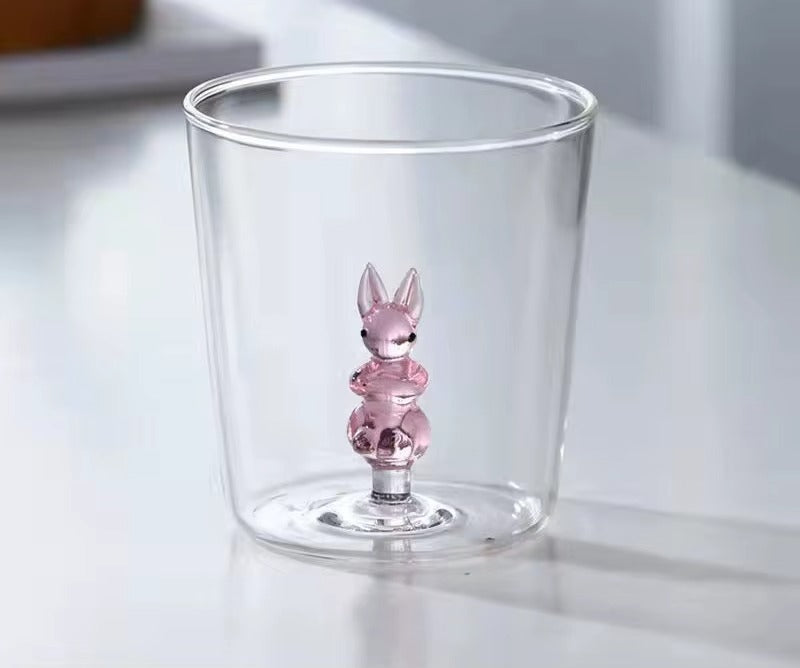 Creative 3D Animal Shaped Glass - Rabbit