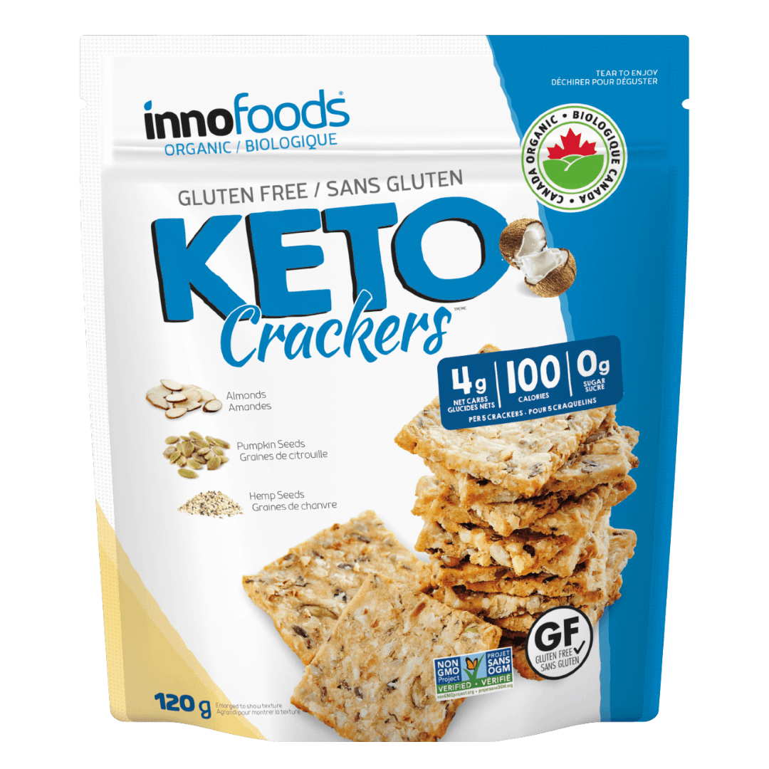 Inno Foods Keto Crackers With Pumpkin Seeds, Almonds & Hemp Seeds (454g