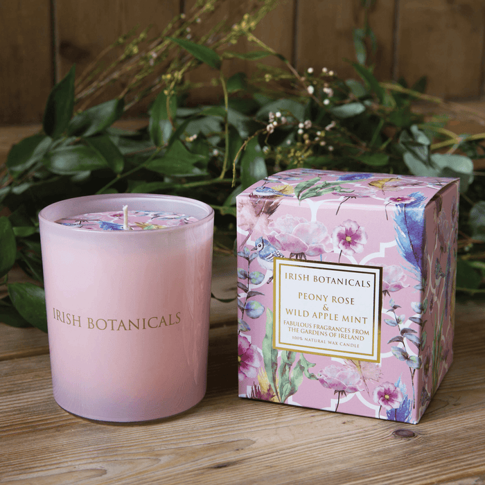 Irish Botanicals Candles - Peony And Wild Apple Mint
