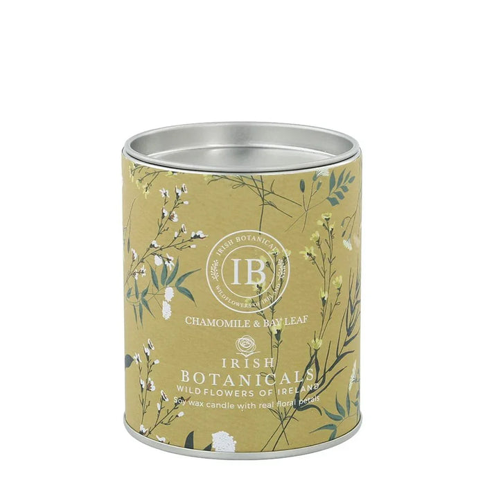 Irish Botanicals Chamomile & Bay Leaf Tin Candle (9cm) - LemonSalt